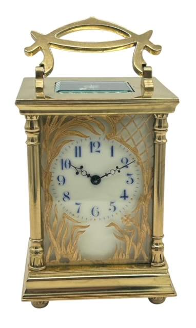 Victorian French 8 day gong striking Carriage clock– ca 1880