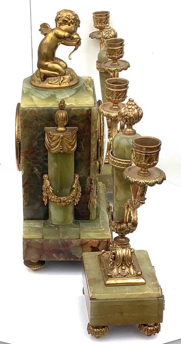 Green Marble Clock