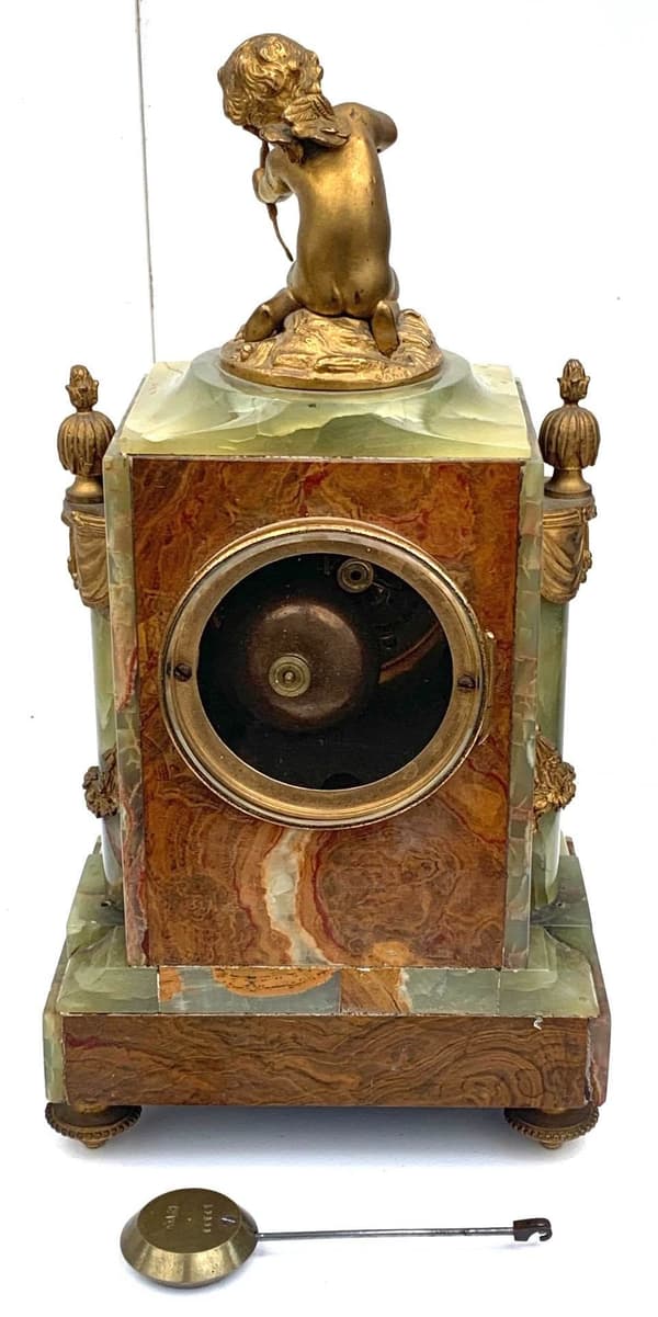 Green Marble Clock
