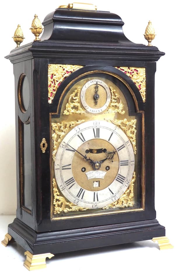 Top Bracket Clock - Double Fusee Verge