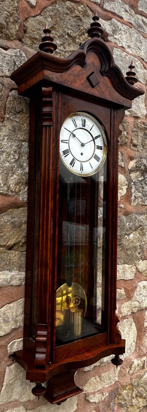 Stunning Antique Vienna regulator Wall Clock by Lenzkirch C1890