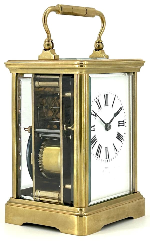 Wonderful Large Victorian Striking Carriage Clock – French 8-Day Carriage Clock C1880 - Image 4