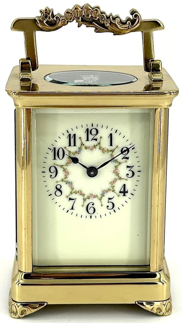 Beautiful Ornate Victorian Carriage Clock – French 8-Day Carriage Clock C1890