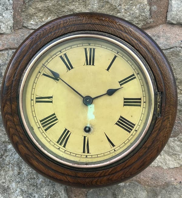 Lovely Antique W & H Oak case wall Clock - 1900 - Image 4