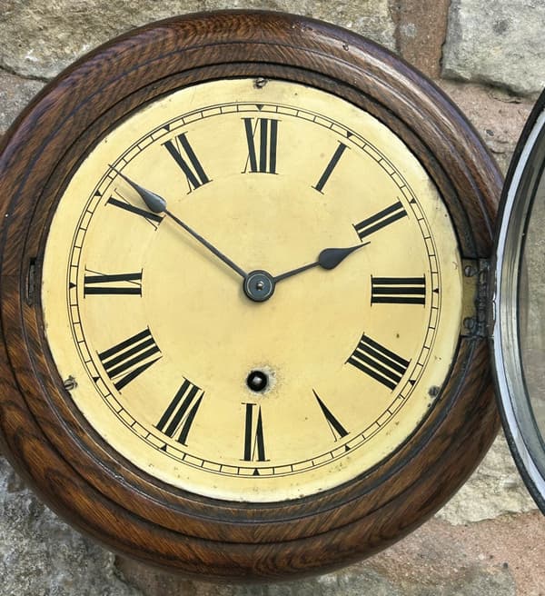 Lovely Antique W & H Oak case wall Clock - 1900 - Image 3