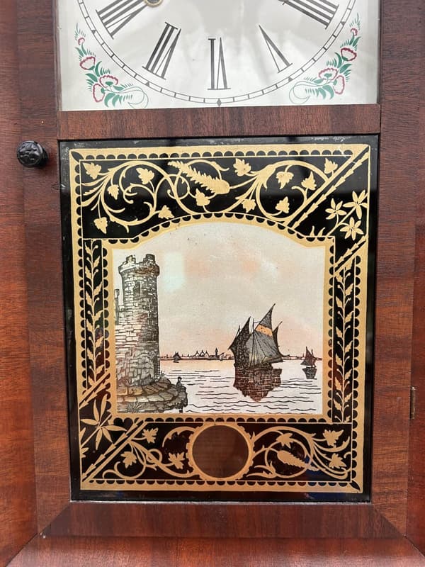 Awesome New Haven Ogee American Wall Clock - ca1880 - Image 2