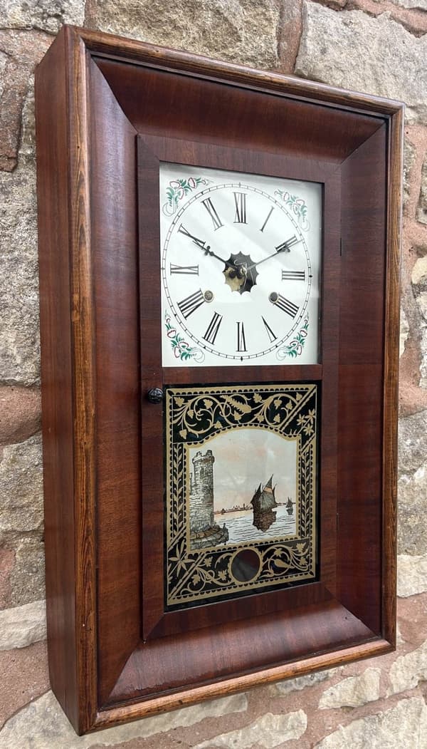 Awesome New Haven Ogee American Wall Clock - ca1880 - Image 4