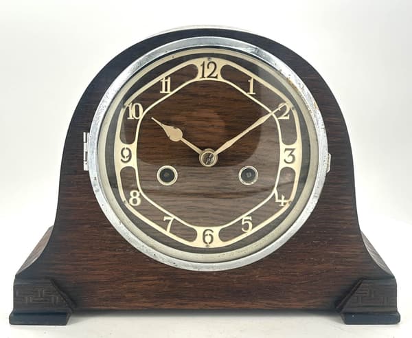 Stylish Retro Mantel Clock - ca1920 - Image 3
