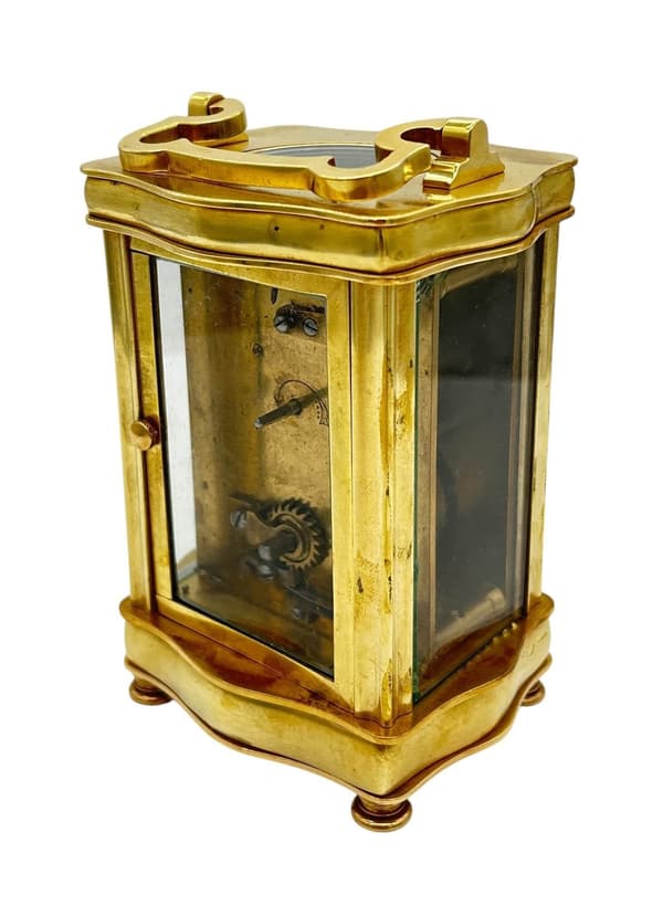 Fantastic French Antique Serpentine case Carriage Clock – 8-Day Carriage Clock C1900 - Image 4