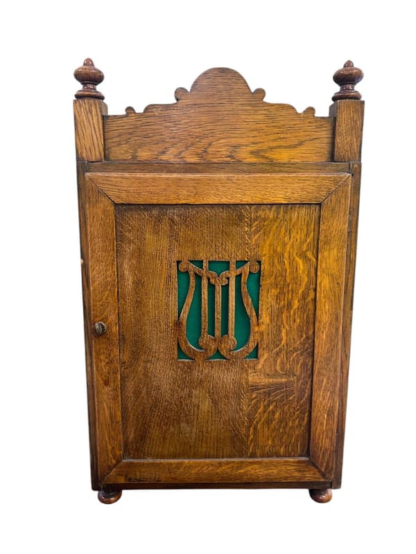 Fabulous Arts & Crafts Mahogany Mantel Clock – ca 1890 - Image 4