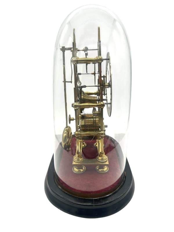 Wonderful Victorian 5 spoked chain driven fusee Mantel Clock - ca1860 - Image 2