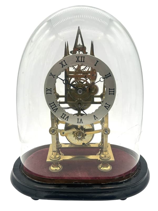 Wonderful Victorian 5 spoked chain driven fusee Mantel Clock - ca1860