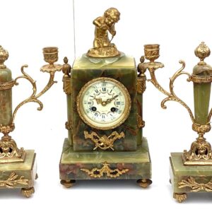Green Marble Clock