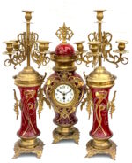 French Mantel Clock Set