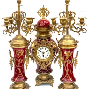 French Mantel Clock Set
