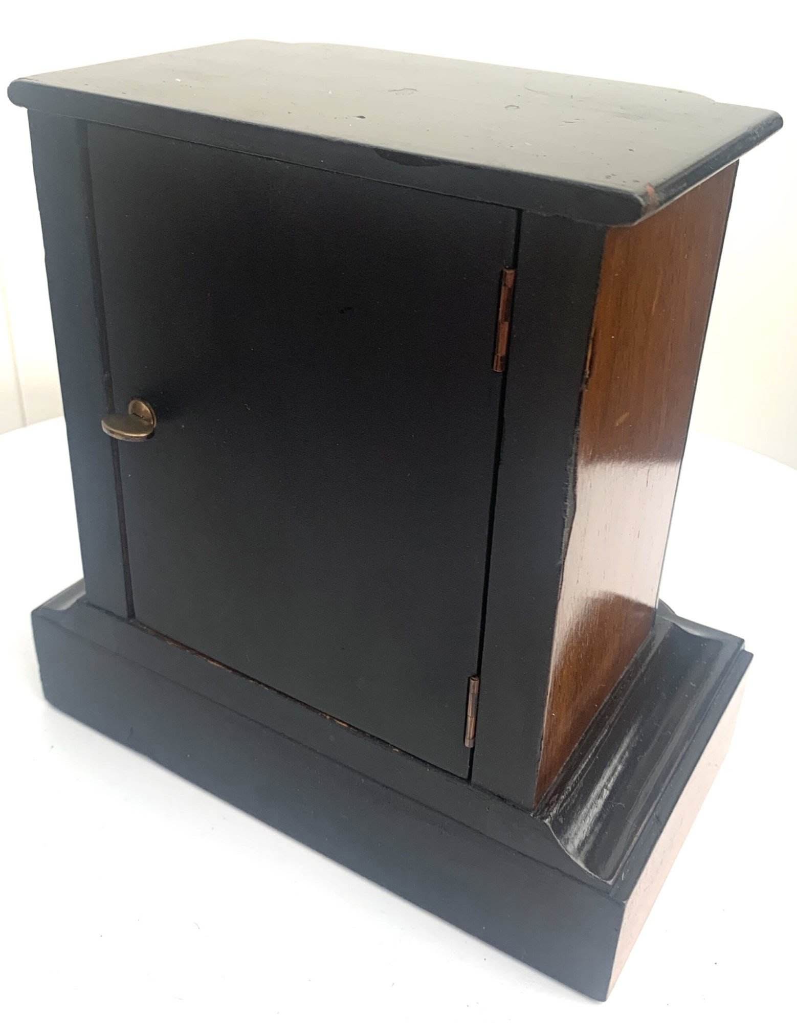 Walnut & Ebonised Bracket Clock