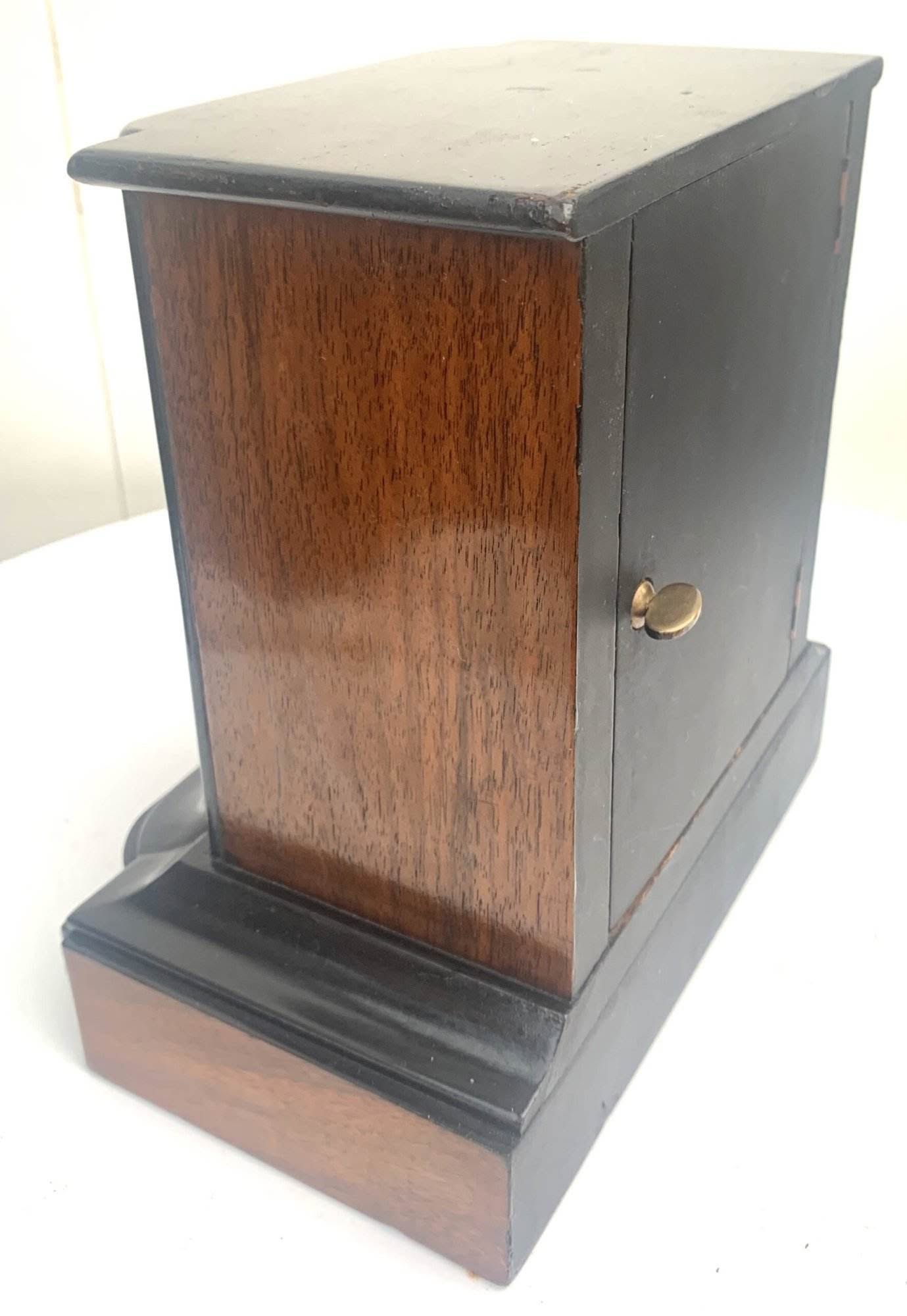Walnut & Ebonised Bracket Clock