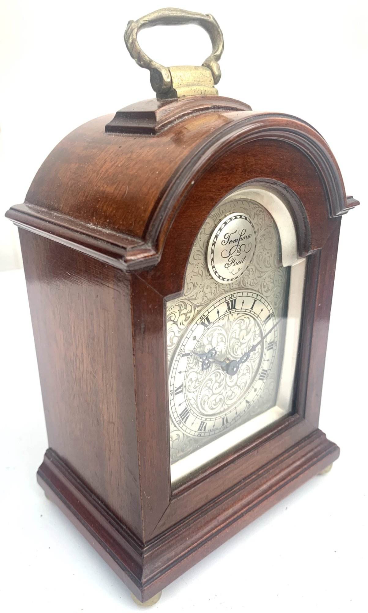 Mahogany Miniature Mantel Clock