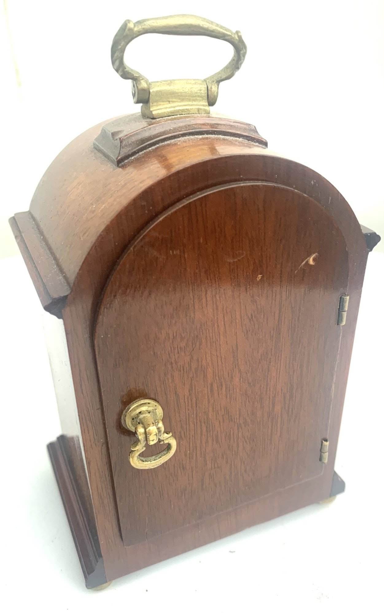 Mahogany Miniature Mantel Clock