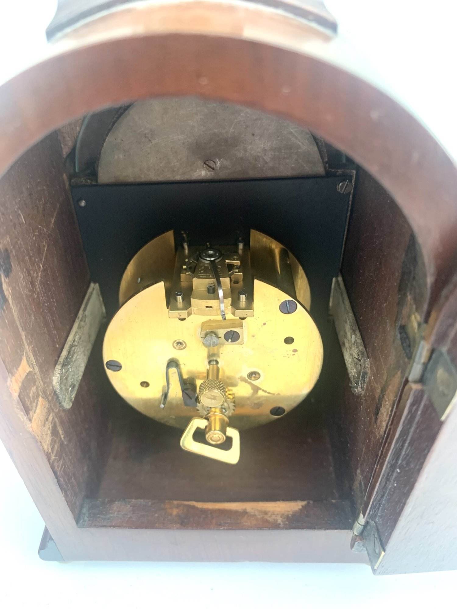 Mahogany Miniature Mantel Clock