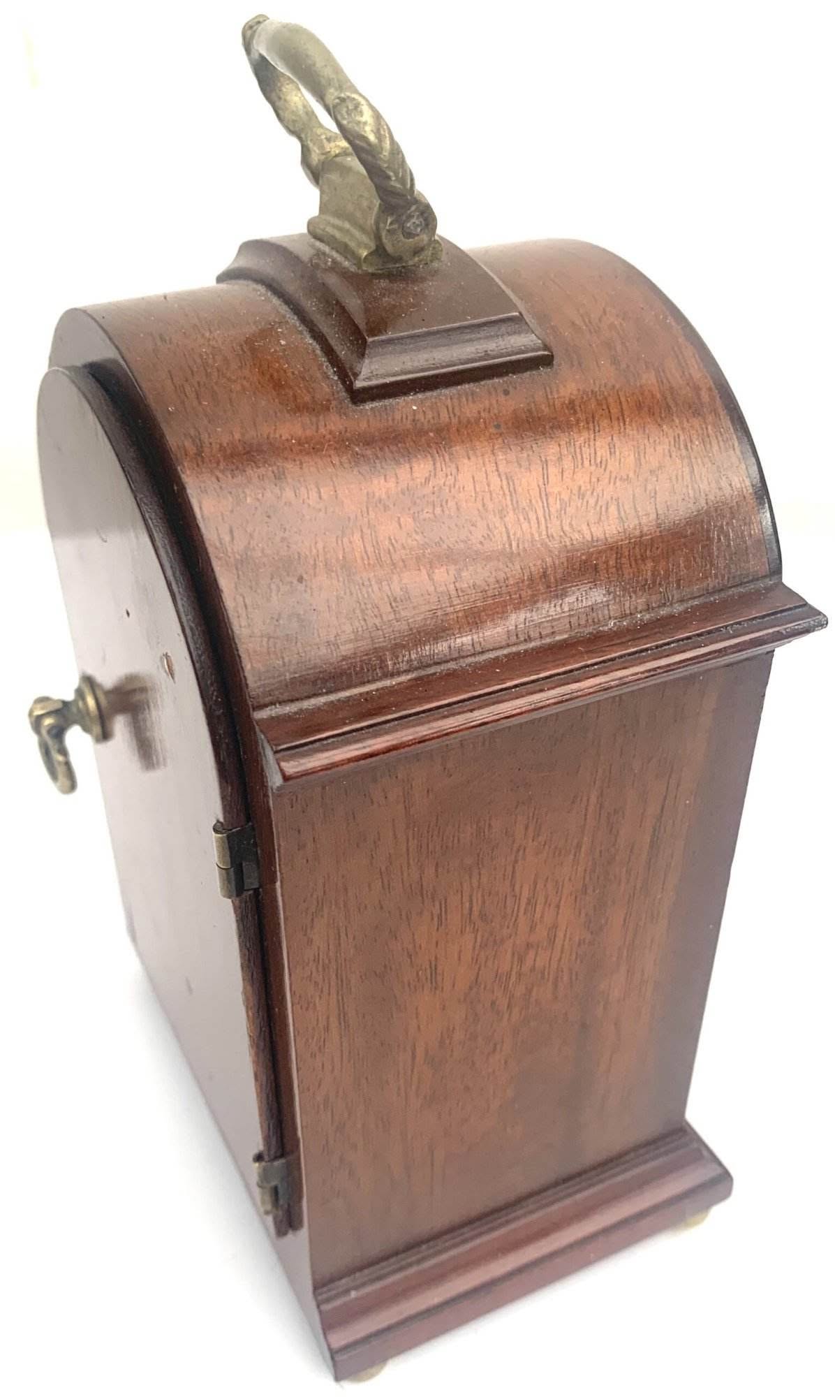 Mahogany Miniature Mantel Clock