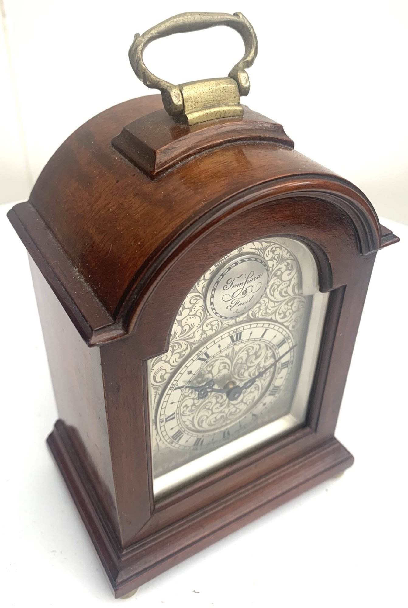 Mahogany Miniature Mantel Clock