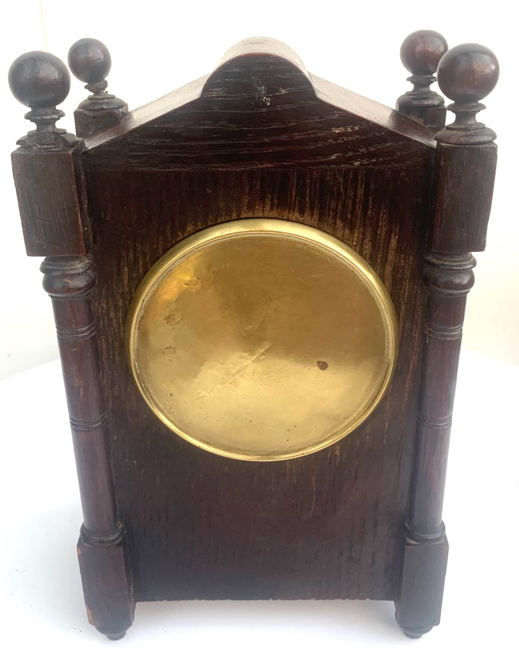 Oak Timepiece Mantel Clock