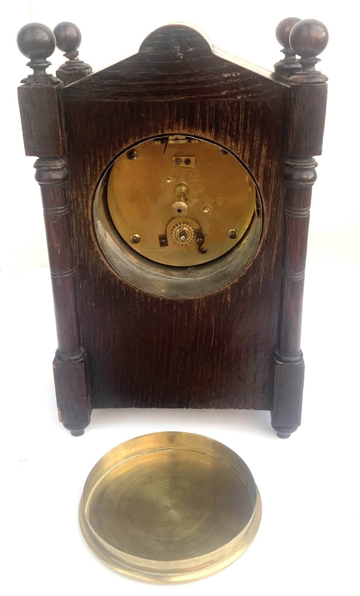 Oak Timepiece Mantel Clock