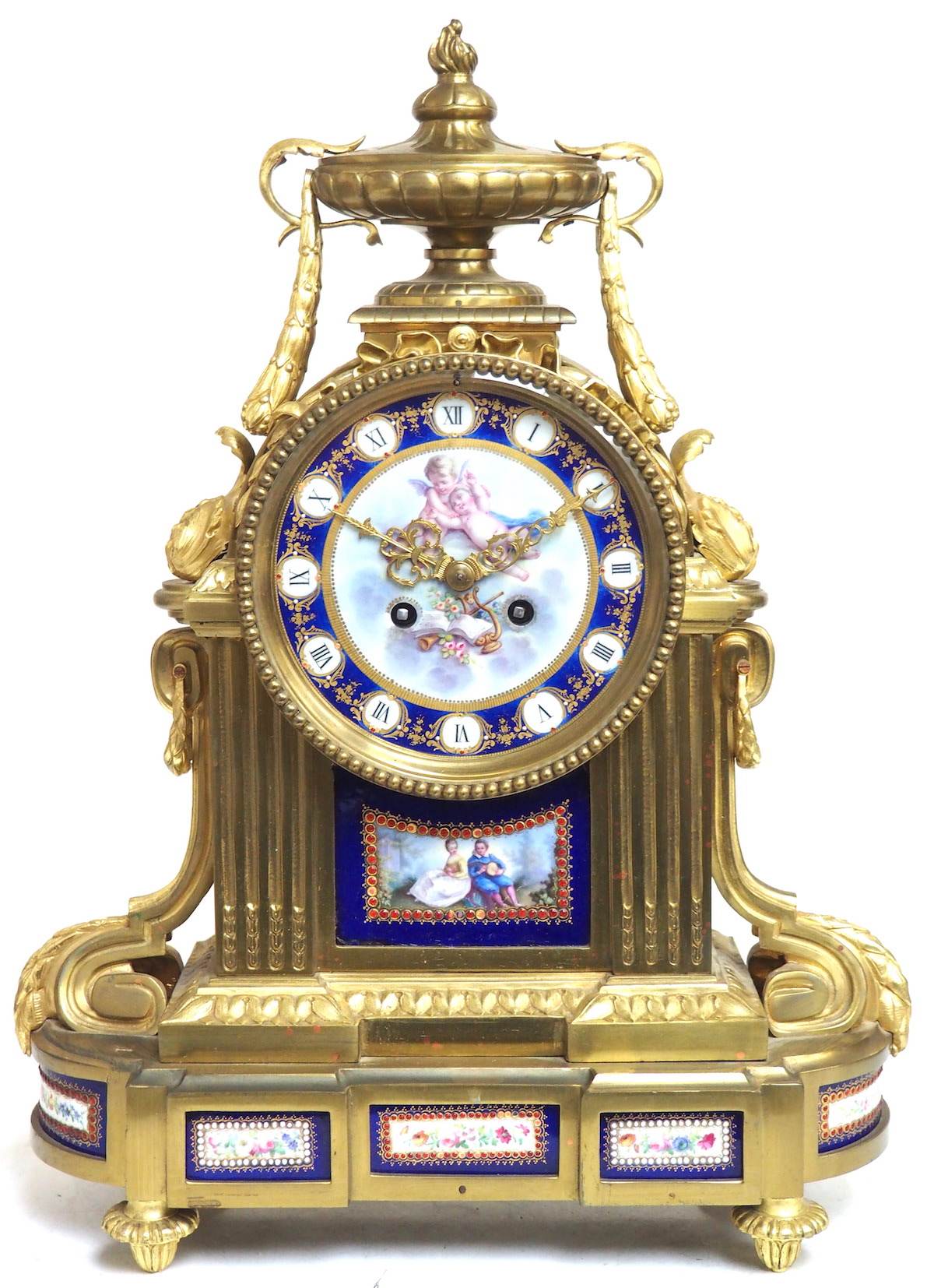 Sevres French Antique Mantel Clock