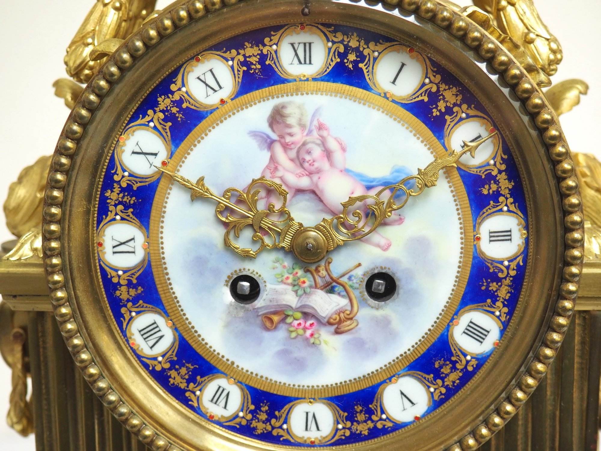 Sevres French Antique Mantel Clock
