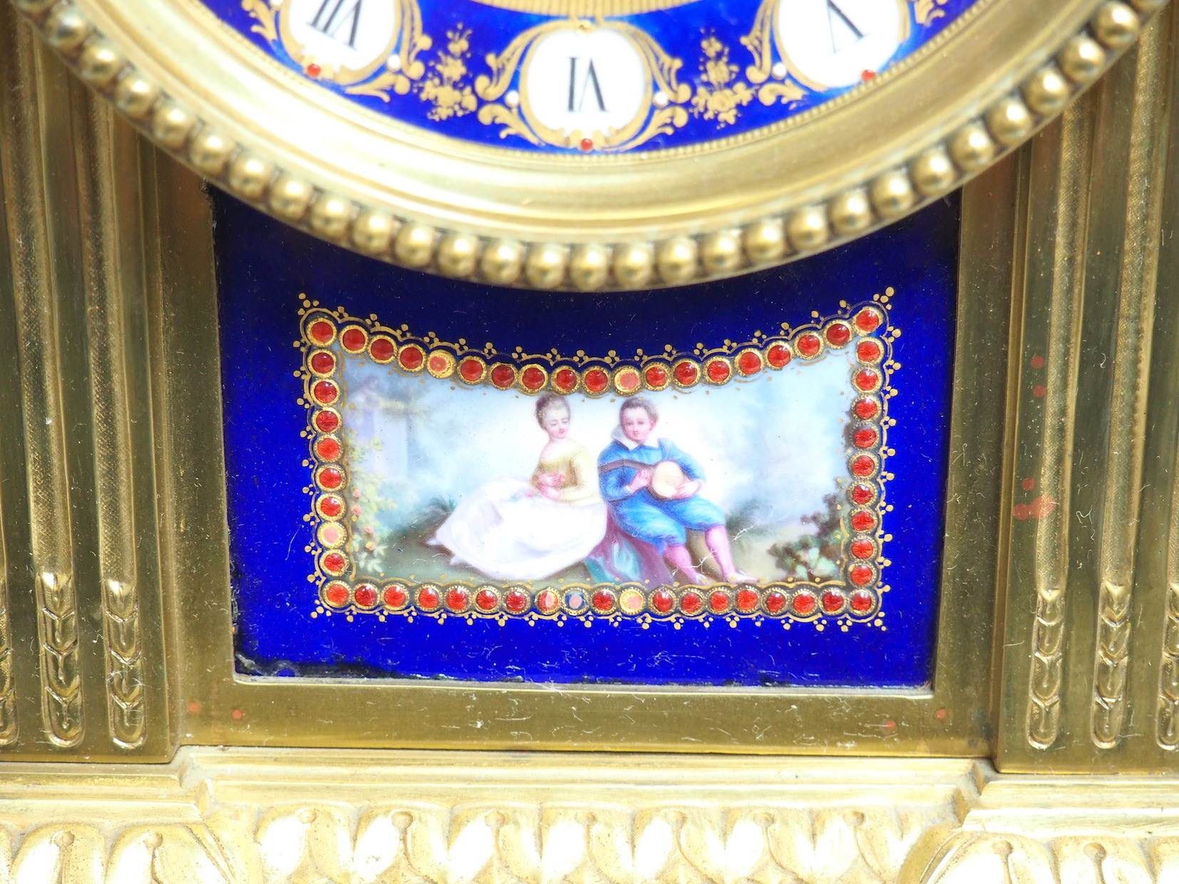 Sevres French Antique Mantel Clock