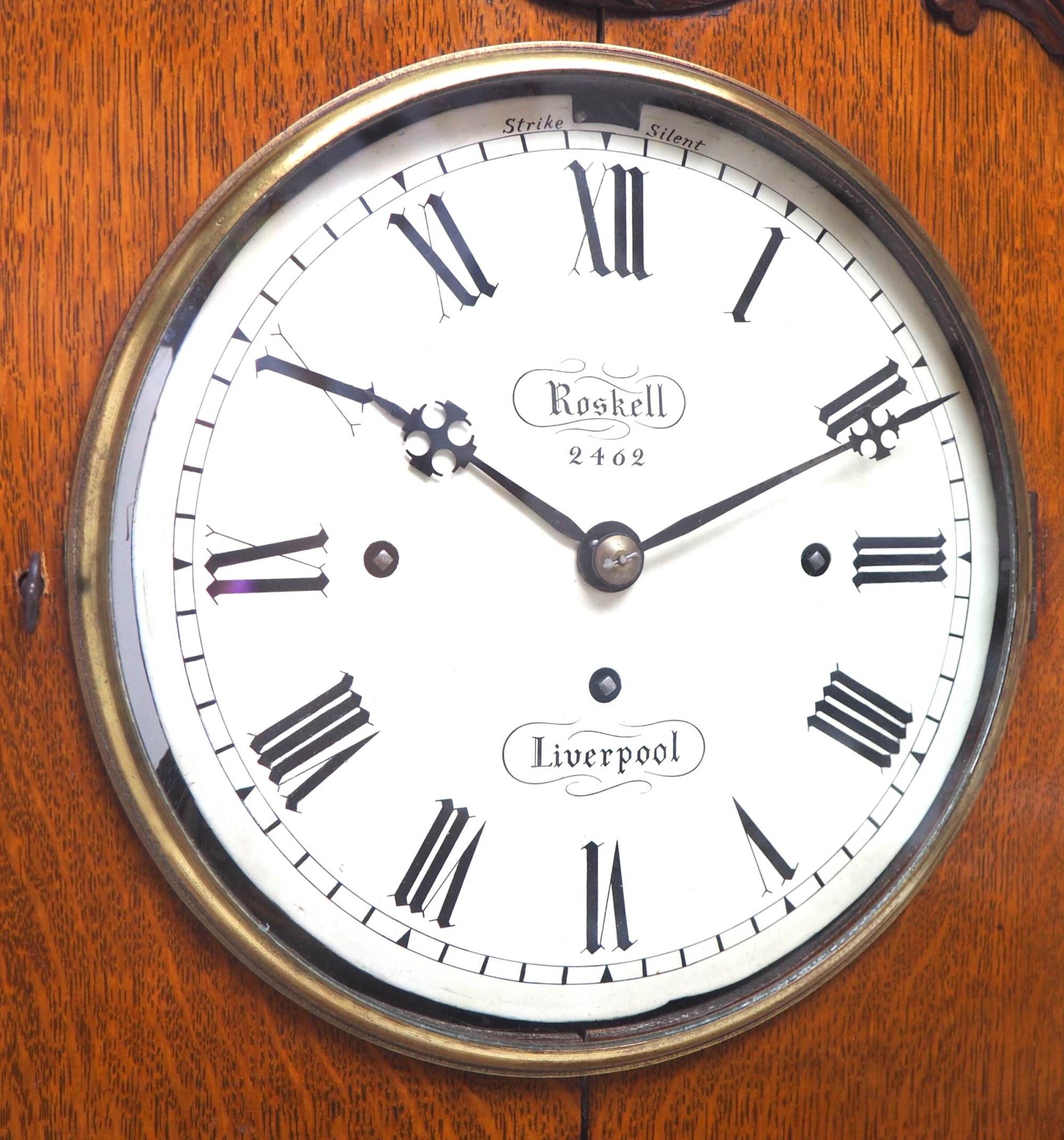 Antique Musical Westminster Chime Bracket Clock 8 Bell Triple Fusee Roskell Liverpool - Image 8