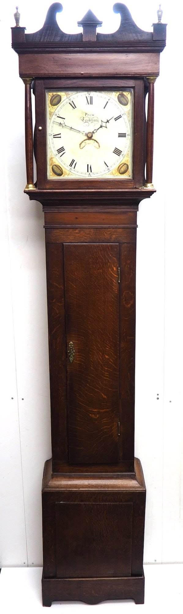 Gloucestershire Grandfather Clock Painted Dial C1820