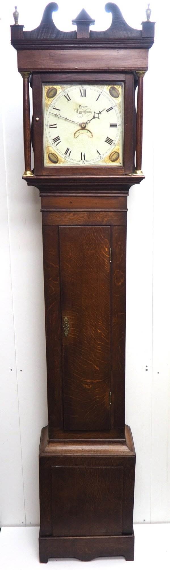 19THC Longcase Clock Fine English Oak