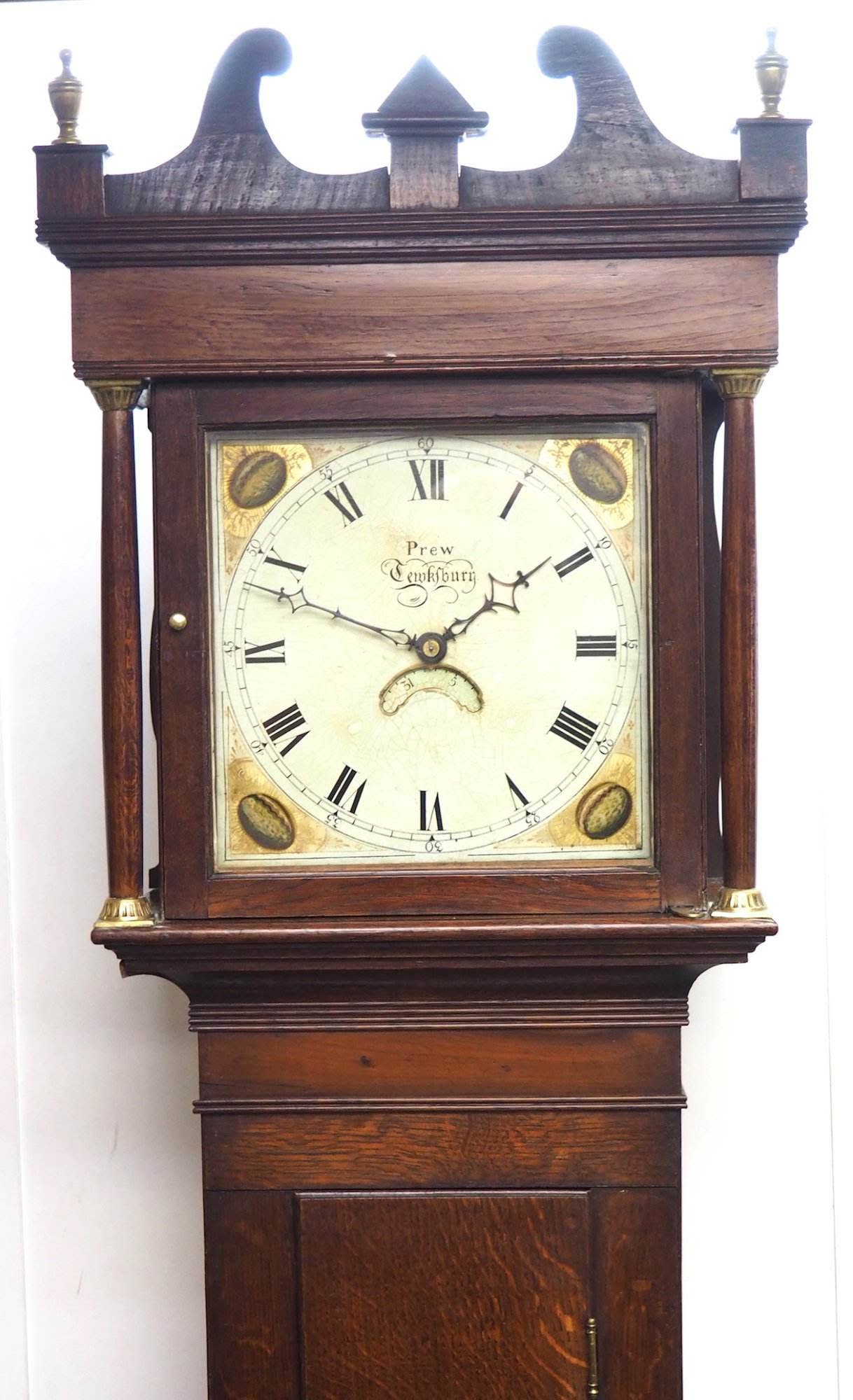 Gloucestershire Grandfather Clock Painted Dial C1820