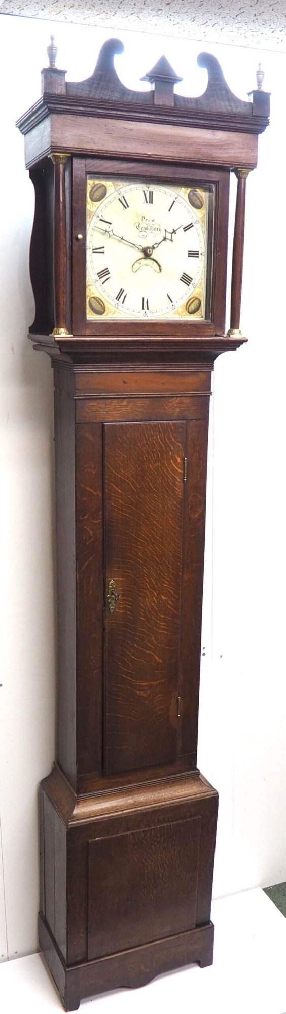 Gloucestershire Grandfather Clock Painted Dial C1820