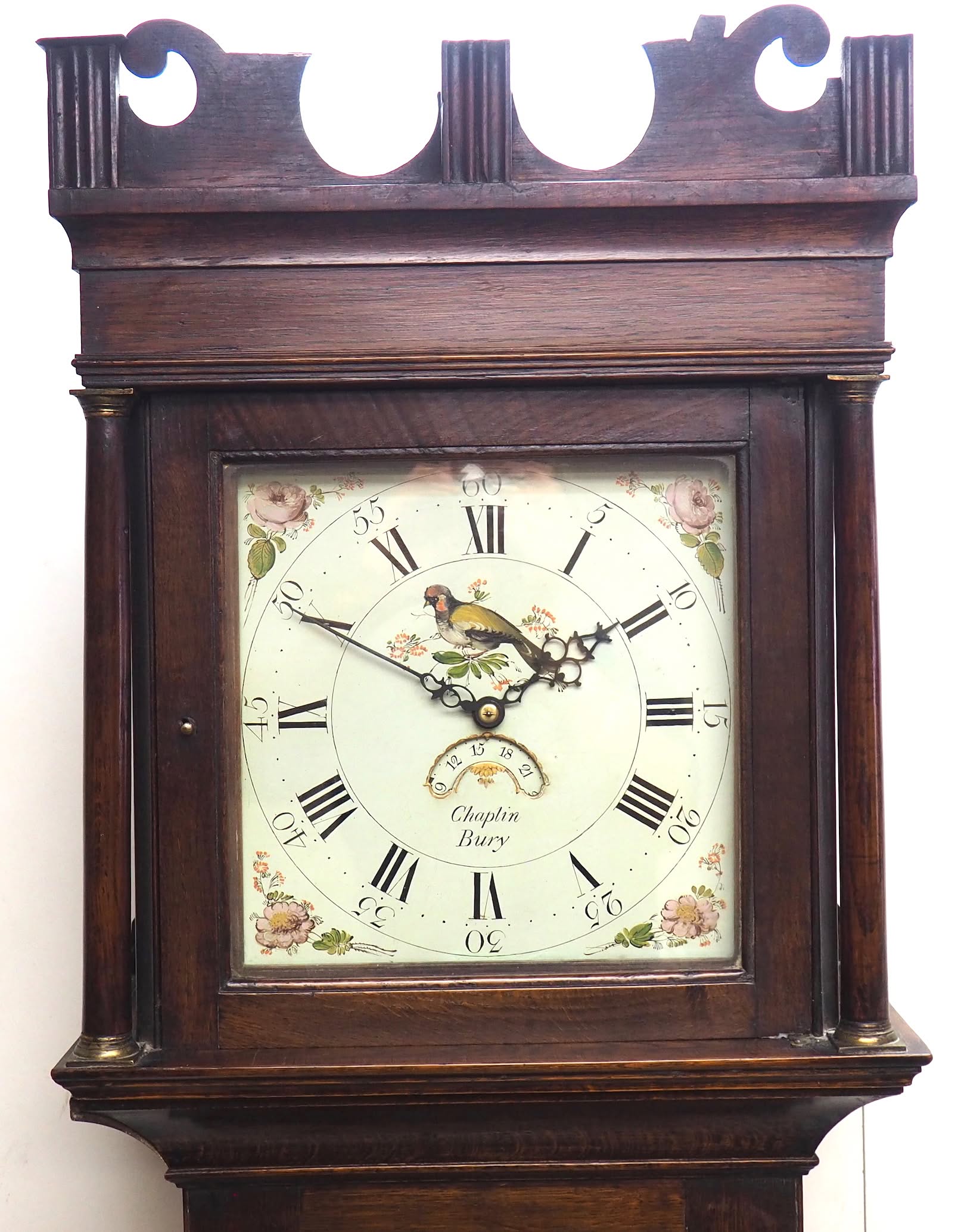 Painted Dial Grandfather Clock