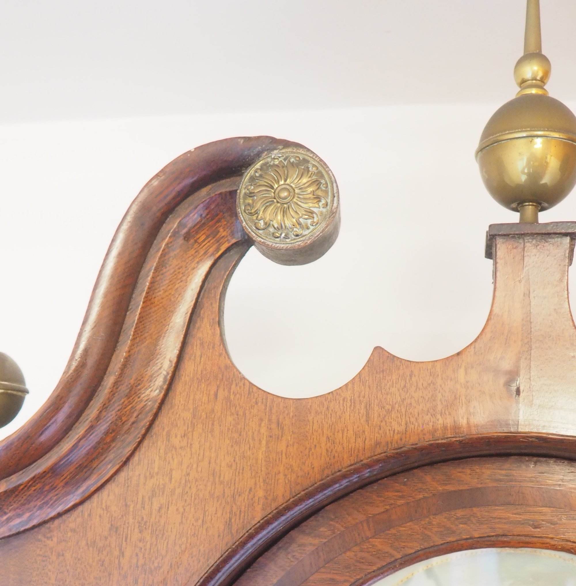 Fine English Longcase Clock Prince Hunslett 8-Day Striking Grandfather Clock Solid Mahogany & Oak Case - Image 8