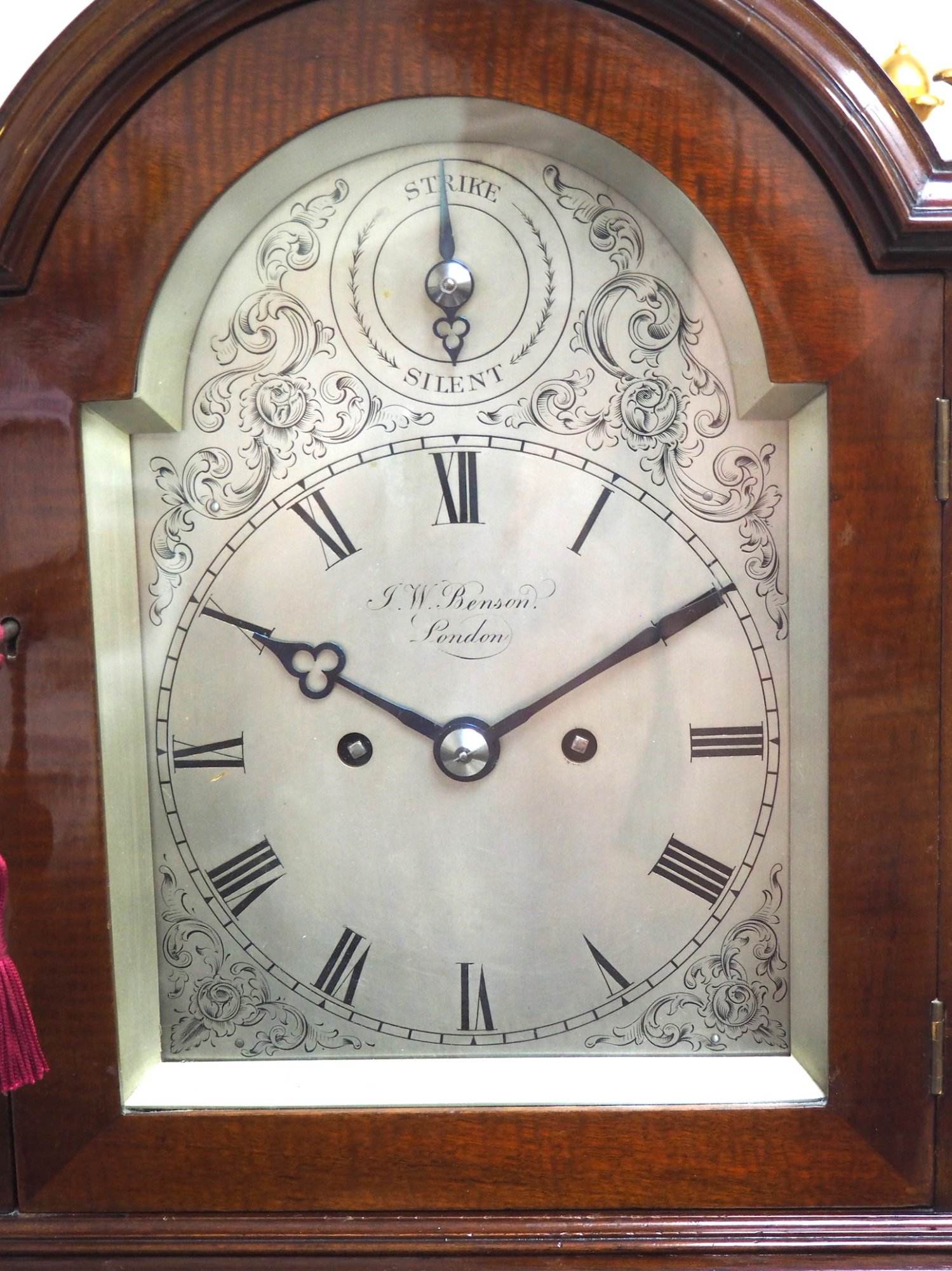 Twin Fusee W J Benson Bracket clock