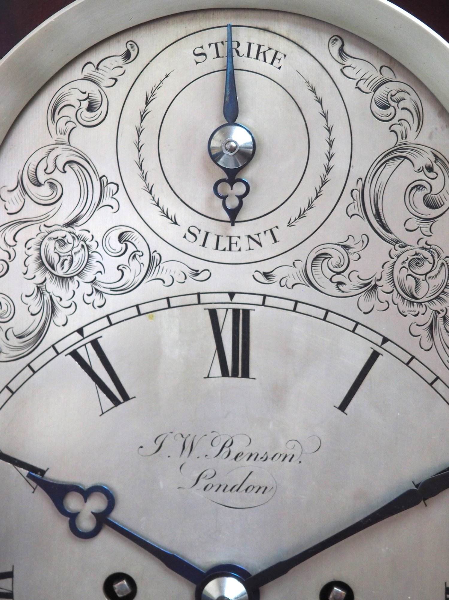 Twin Fusee W J Benson Bracket clock