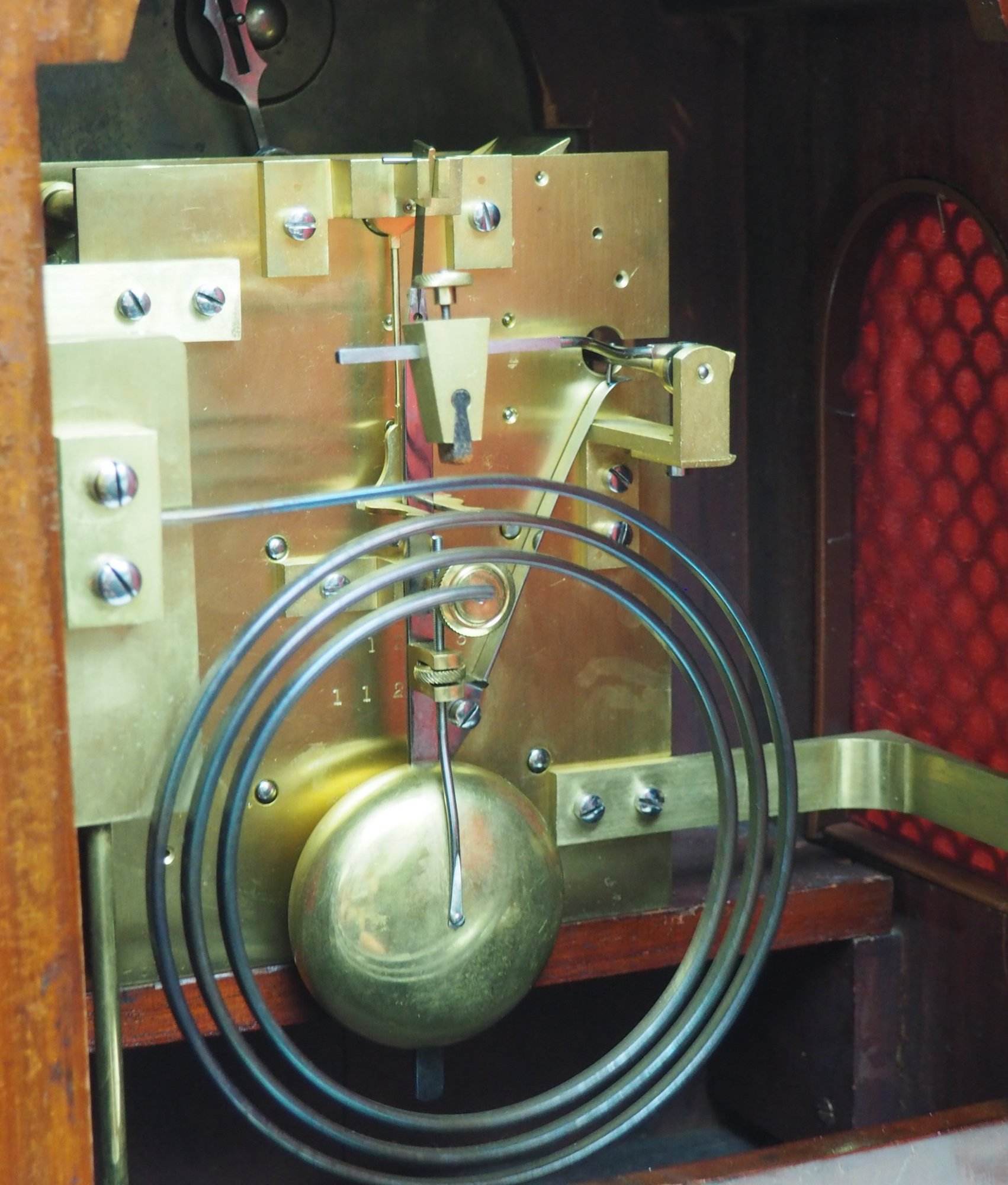 Twin Fusee W J Benson Bracket clock