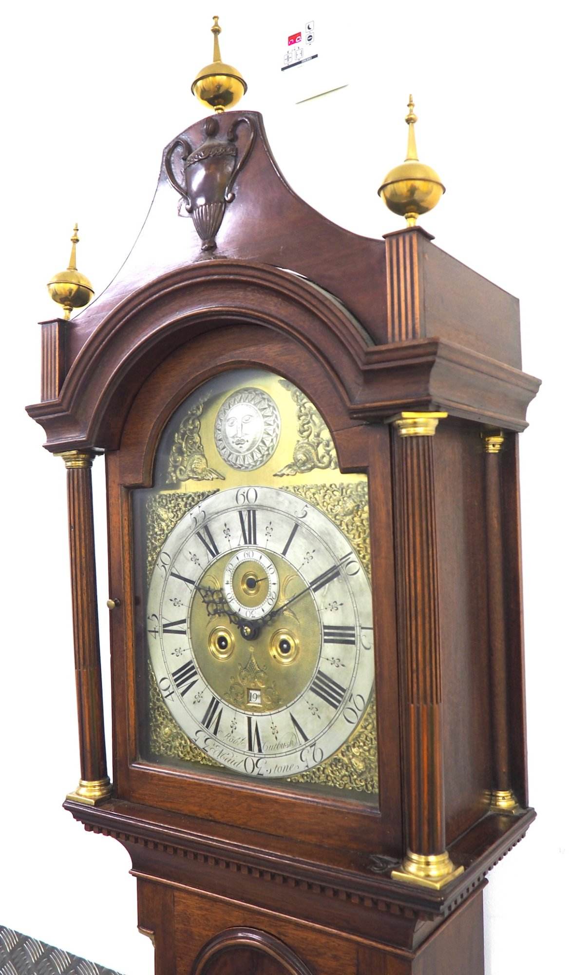 Georgian Longcase Clock Rob Cutbush Maidstone Grandfather Clock - Dial