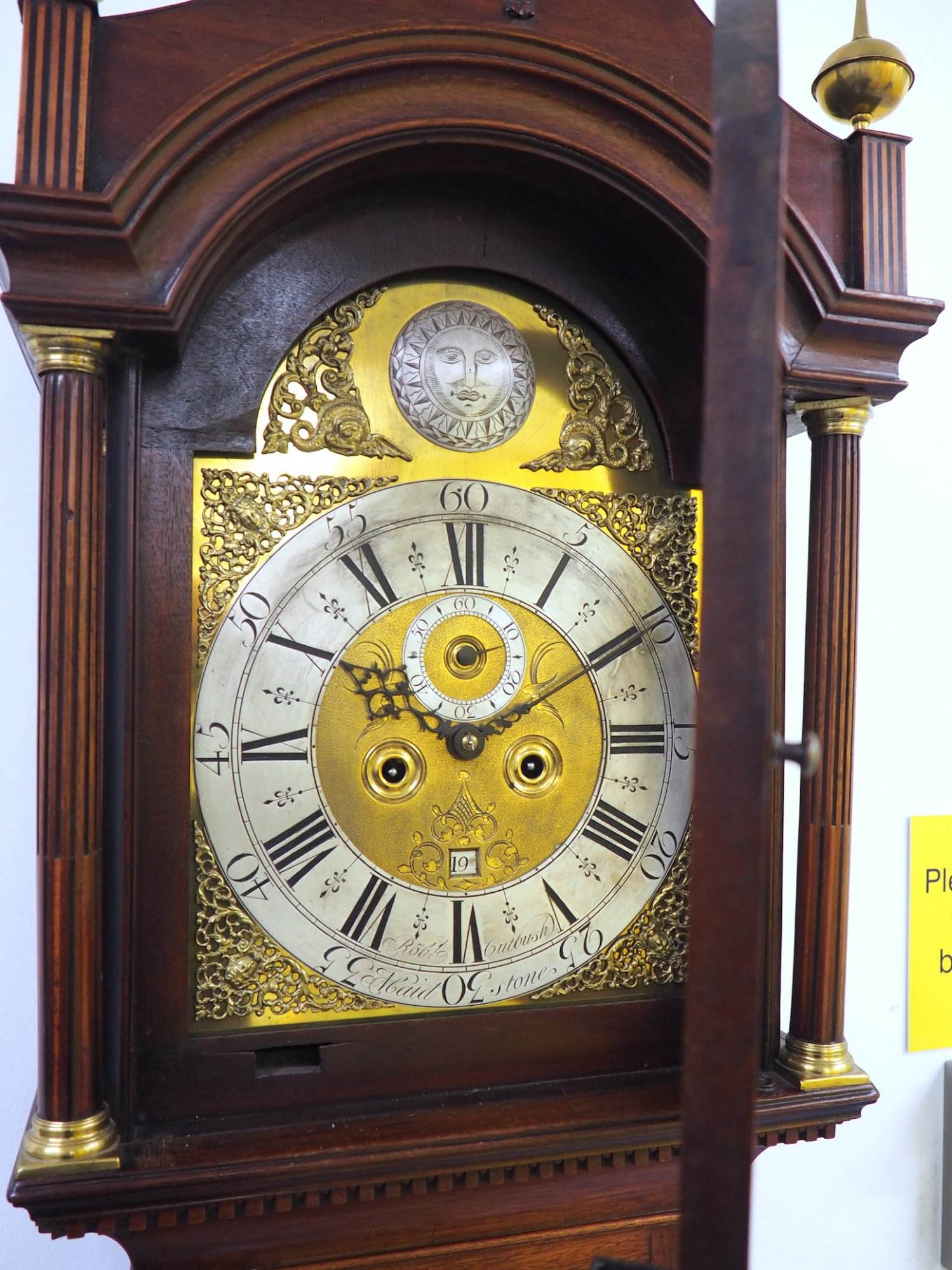 Georgian Longcase Clock Rob Cutbush Maidstone Grandfather Clock - Hood