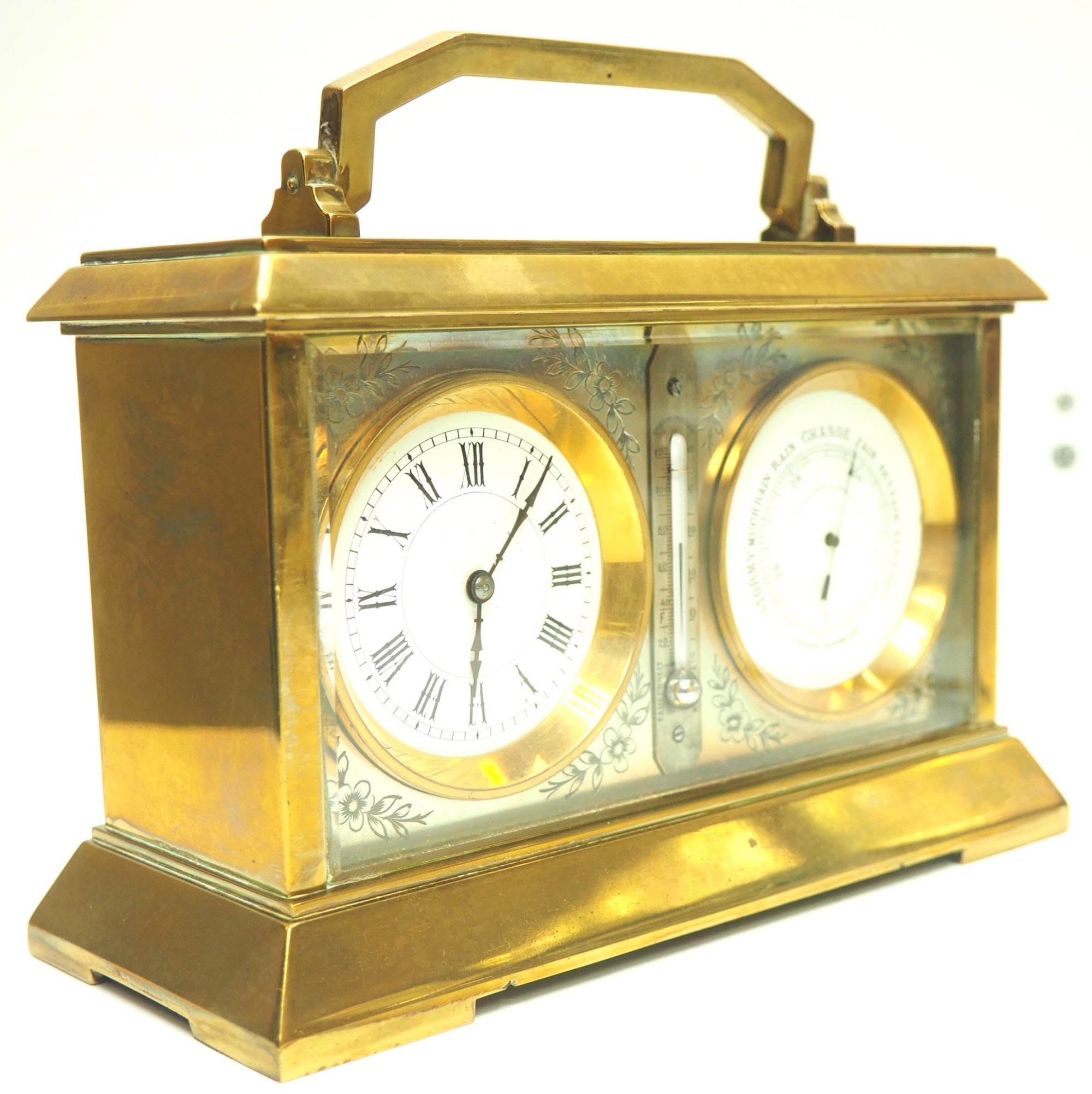 Fine Antique French 8-Day Combination Thermometer, Clock & Barometer Carriage Clock Timepiece C1890 By Charles Frodsham - Image 6