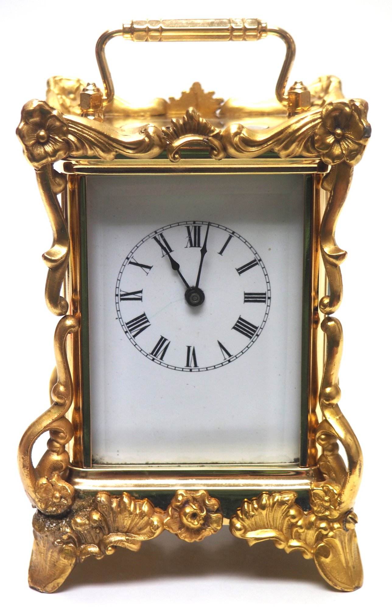 Extremely Rare 8-Day Striking Carriage Repeat Feature Waterbury Clock Co C1880