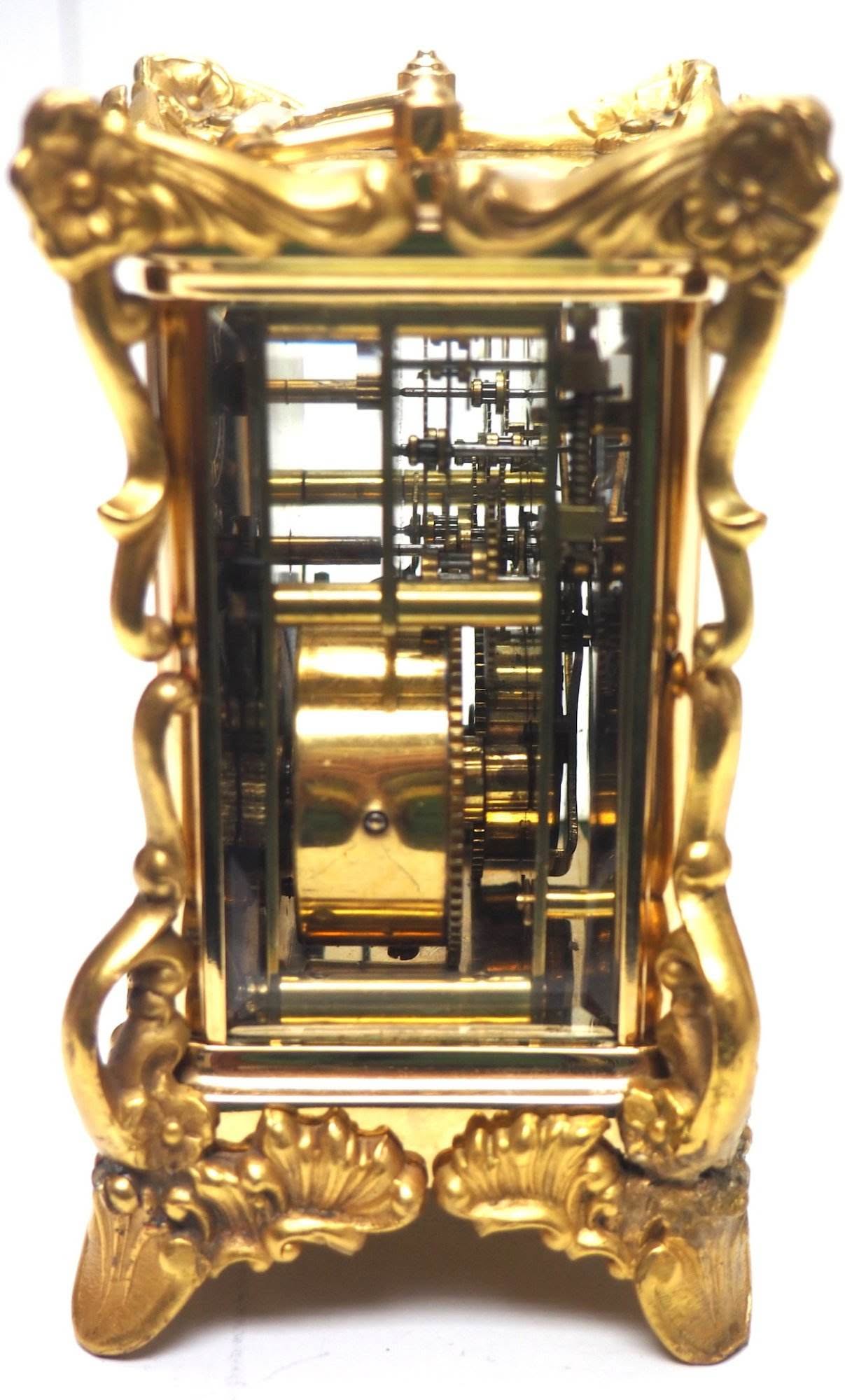 Extremely Rare 8-Day Striking Carriage Repeat Feature Waterbury Clock Co C1880 - Image 11