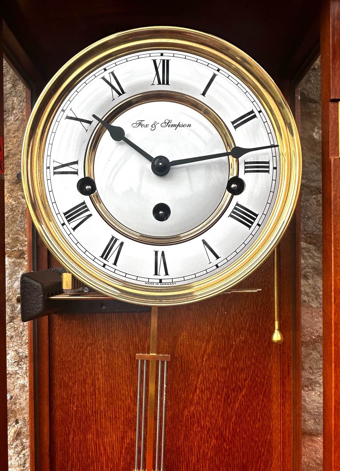 Vintage Fox and simpson Veinna wall clock – Westminster chime - Image 2