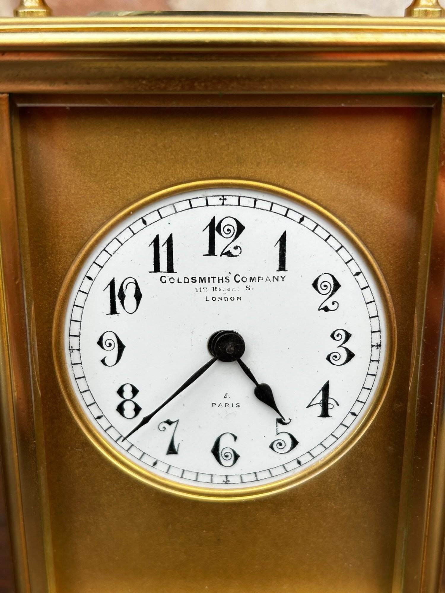 Large Antique Striking Carriage clock – Goldsmiths Company