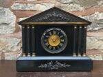 Architectural Slate Mantle clock – Rare movement