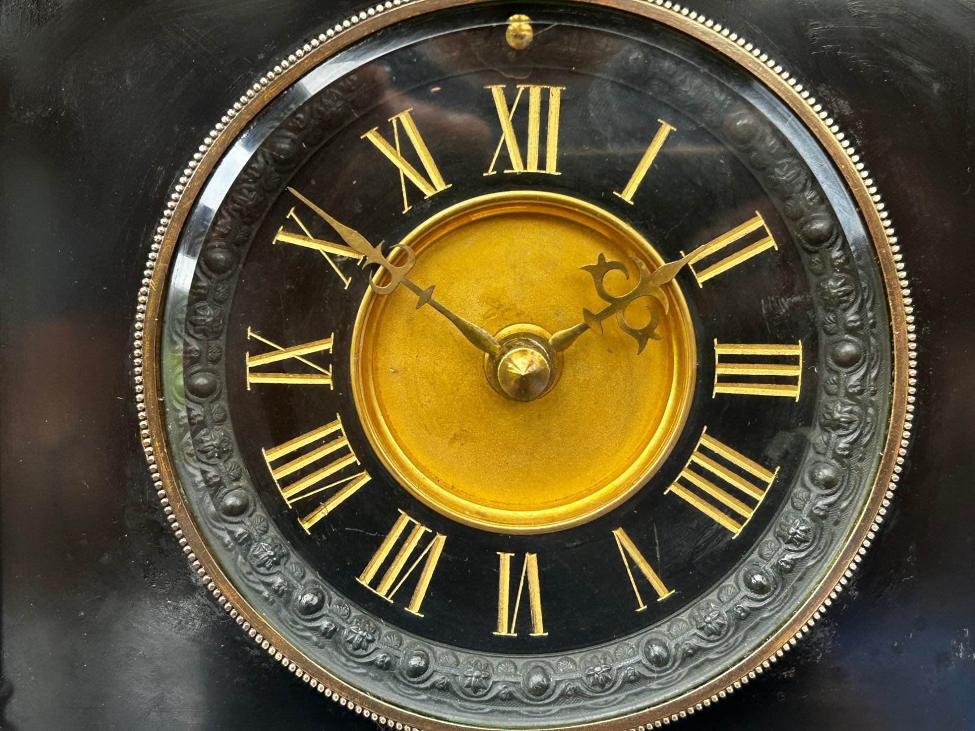 Architectural Slate Mantle clock – Rare movement